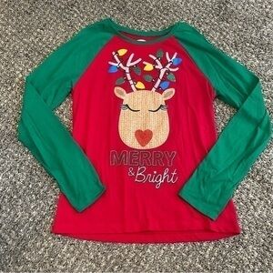 Girls XL Christmas shirt
